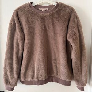 Philosophy Faux Fur Tan Women’s Small Sweatshirt